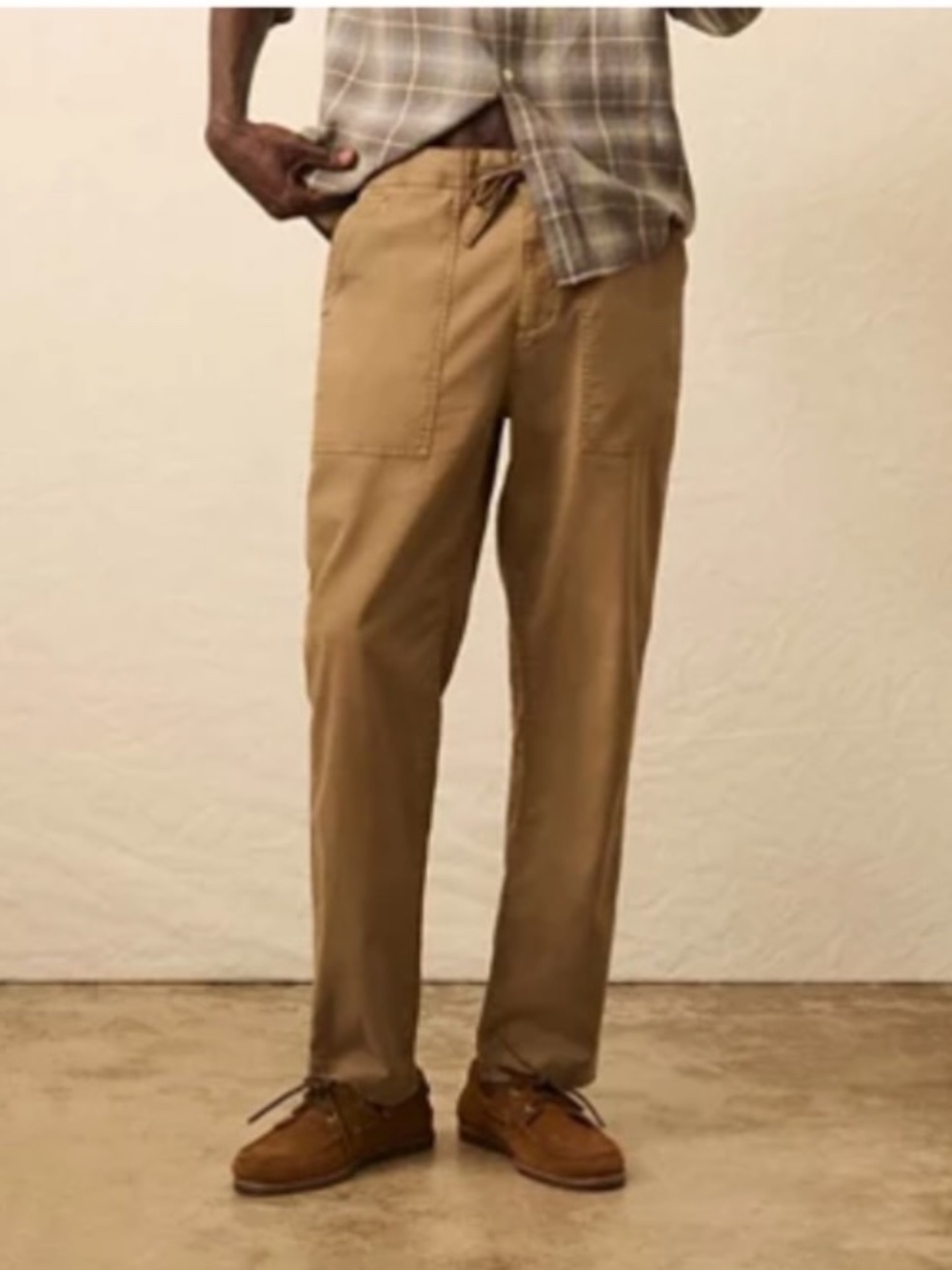 Faherty Men's Dune Utility Pant Size M & L Wood Bark Organic Cotton NWT